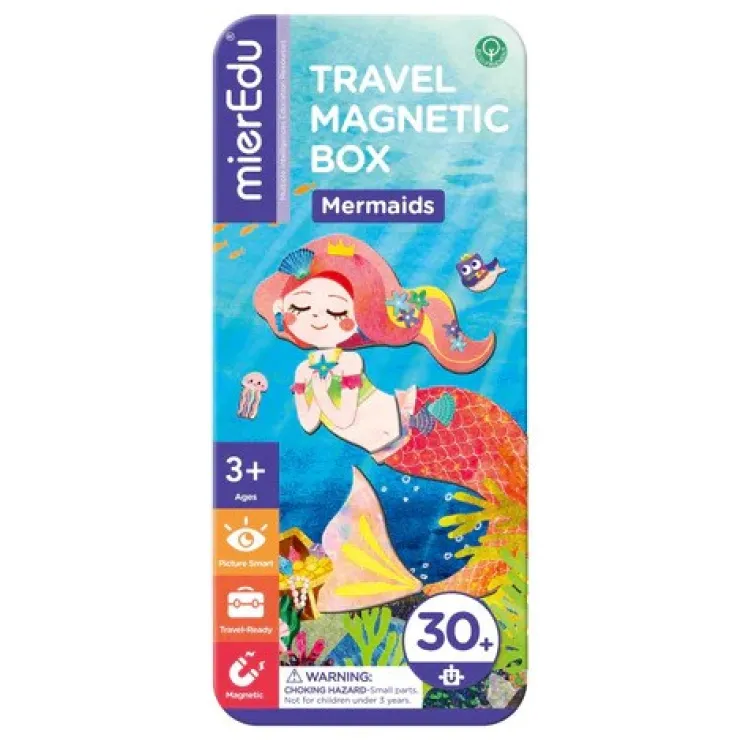 MIEREDU Jigsaw Puzzles | 3 Years+>Travel Magnetic Puzzle - Mermaids