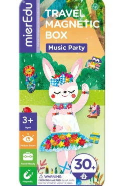 MIEREDU Jigsaw Puzzles | 3 Years+>Travel Magnetic Puzzle - Animal Music