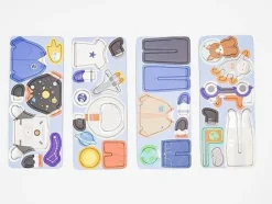 MIEREDU Jigsaw Puzzles | 3 Years+>Travel Magnetic Puzzle Box - Dream Big Series Space Adventurer