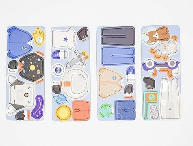 MIEREDU Jigsaw Puzzles | 3 Years+>Travel Magnetic Puzzle Box - Dream Big Series Space Adventurer