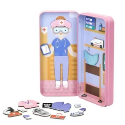 MIEREDU Jigsaw Puzzles | 3 Years+> Travel Magnetic Puzzle Box - Dream Big Series Health Professional