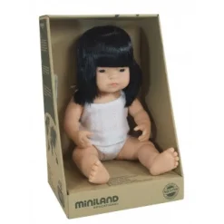MINILAND Dolls | 12 Months+>Anatomically Correct Baby Doll 38cm Asian Girl
