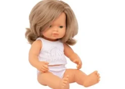 MINILAND Dolls | 12 Months+>Anatomically Correct Baby Doll 38cm Caucasian Girl Dark Blonde