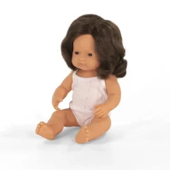 MINILAND Dolls | 12 Months+>Anatomically Correct Baby Doll 38cm Caucasian Brunette Girl