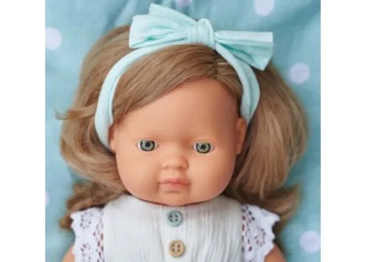 MINILAND Dolls | 12 Months+>Anatomically Correct Baby Doll 38cm Caucasian Girl Dark Blonde