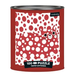 Mud Puppy Jigsaw Puzzles | 6 Years+>Mudpuppy Artsy Cats Puzzle Tin - Yayoi Catsama^