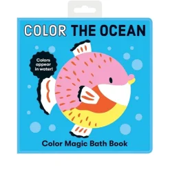 Mud Puppy Bath Toys | Books>Mudpuppy Magic Bath Book - Colour the Ocean