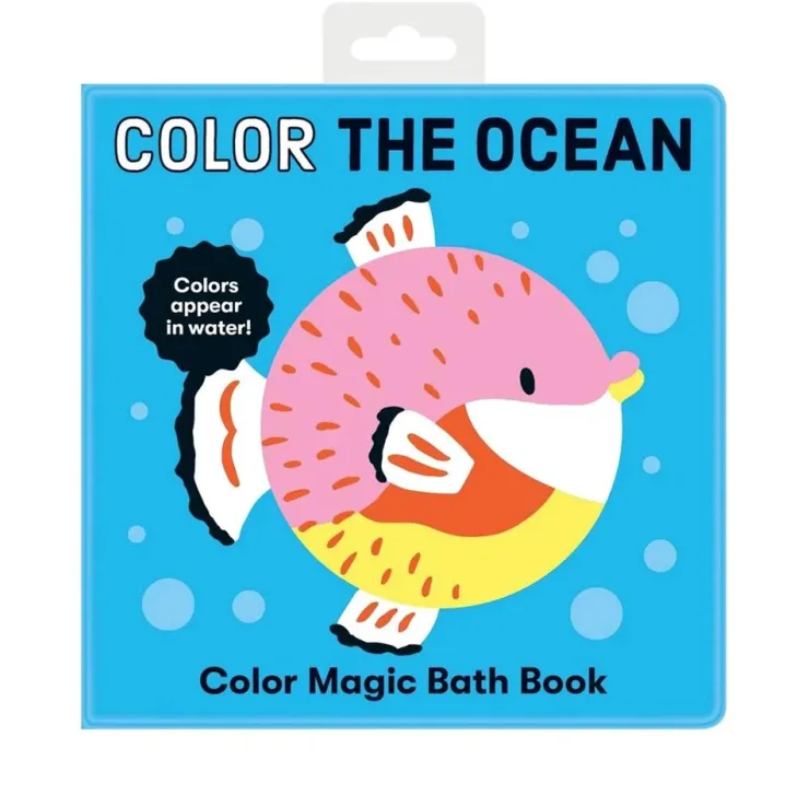 Mud Puppy Bath Toys | Books>Mudpuppy Magic Bath Book - Colour the Ocean