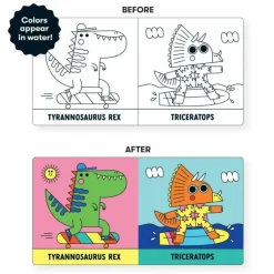 Mud Puppy Bath Toys | Books>Mudpuppy Magic Bath Book - Rub-A-Dub Dinos