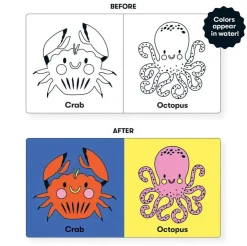 Mud Puppy Bath Toys | Books>Mudpuppy Magic Bath Book - Colour the Ocean