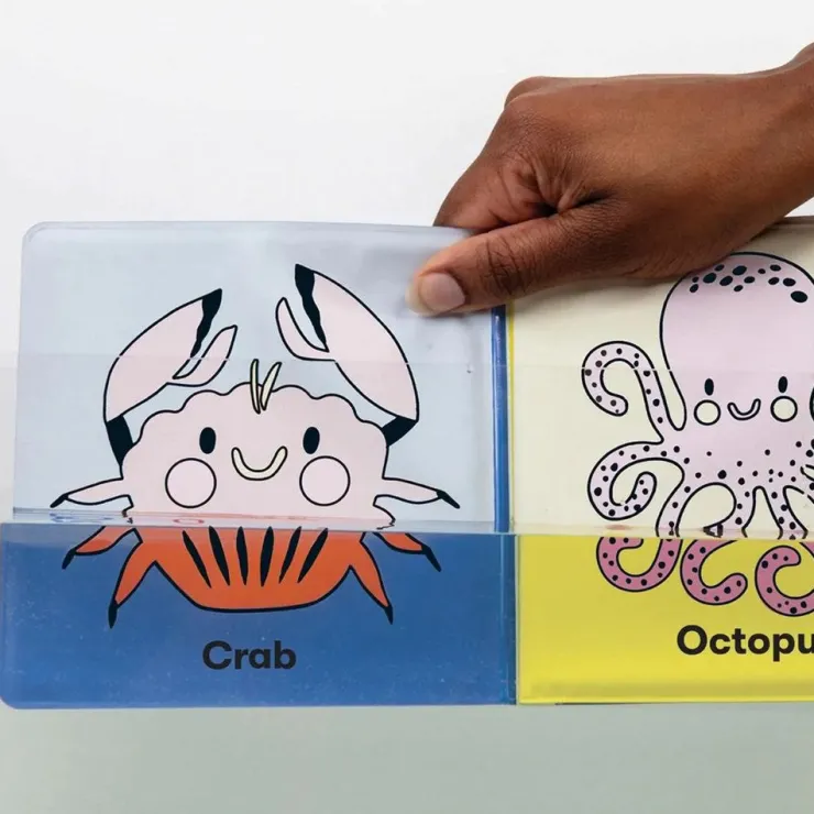 Mud Puppy Bath Toys | Books>Mudpuppy Magic Bath Book - Colour the Ocean