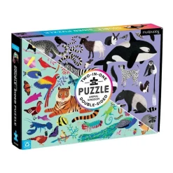 Mud Puppy Jigsaw Puzzles | 5 Years+>Mudpuppy 100pc Double Sided Puzzle - Animal Kingdom