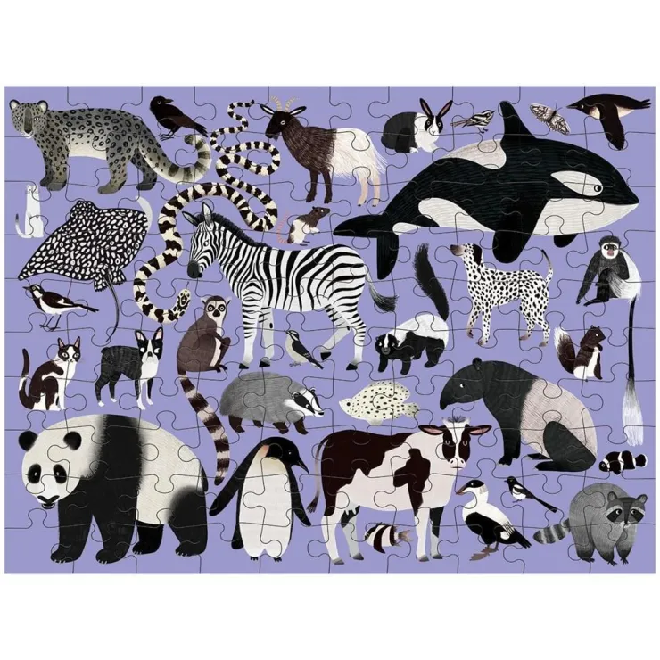 Mud Puppy Jigsaw Puzzles | 5 Years+>Mudpuppy 100pc Double Sided Puzzle - Animal Kingdom