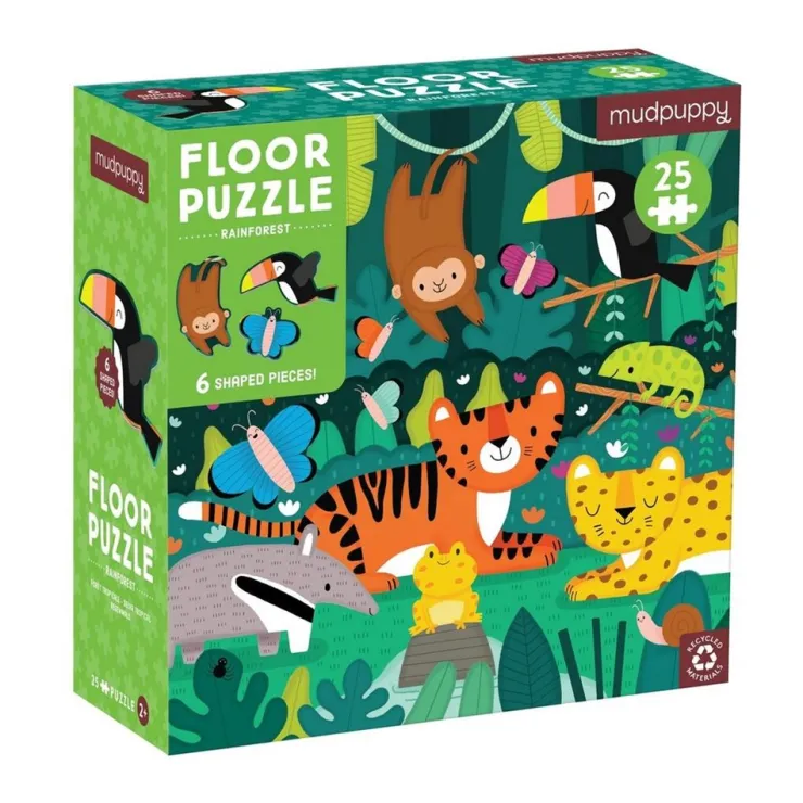 Mud Puppy Jigsaw Puzzles | 2 Years+>Mudpuppy 25pc Floor puzzle - Rainforest