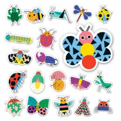 Mud Puppy Bath Toys | 3 Years+>Mudpuppy Stickable Foam Bath Shapes - Bug Out!
