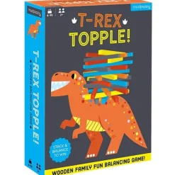 Mud Puppy Toddler Games | 3 Years+>Mudpuppy T-Rex Topple Balancing Game