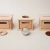 Navy Baby Activities & Learning | Wooden Toys>Posting Box with Parts
