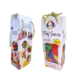 Navy Baby Activities & Learning | Fidget & Sensory Toys>Scarves 6 pack