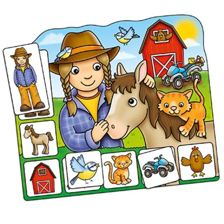 Orchard Toys Educational Games | Educational Games>Old MacDonald Lotto Game