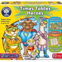 Orchard Toys Early Development Toys | Educational Games>Times Tables Heroes