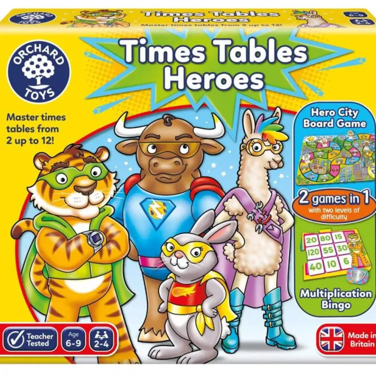 Orchard Toys Early Development Toys | Educational Games>Times Tables Heroes