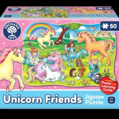 Orchard Toys Jigsaw Puzzles | 4 Years+>Unicorn Friends Jigsaw & Poster 50 Pc