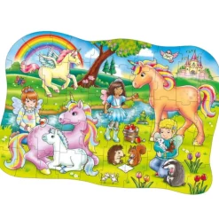 Orchard Toys Jigsaw Puzzles | 4 Years+>Unicorn Friends Jigsaw & Poster 50 Pc