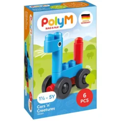 PolyM Building Blocks | 12 Months+>Cars 'n' Creatures