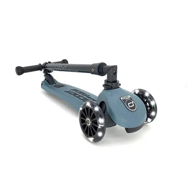 Scoot & Ride Scooters | Ride-on And Walking>Highway Kick 3 - LED Steel
