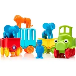 SmartMax Building Blocks | Magnetic Construction>My First Animal Train (25 pc)*