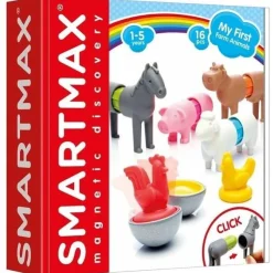 SmartMax Building Blocks | Magnetic Construction>My First Farm Friends (16 pc)