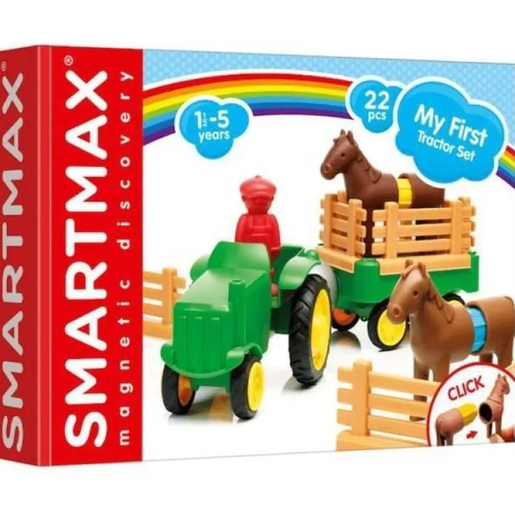 SmartMax Building Blocks | Magnetic Construction>My First Tractor Set (22 pc)*