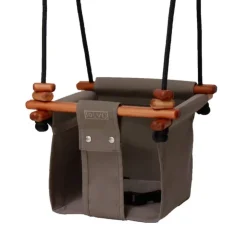 SolveJ Swings | Wooden Toys>Baby Toddler Swing - Classic Taupe