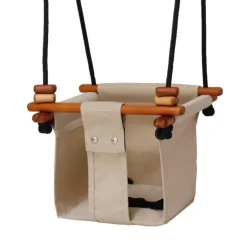 SolveJ Swings | Wooden Toys>Baby Toddler Swing - Soft Linen