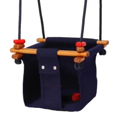 SolveJ Swings | Wooden Toys>Baby Toddler Swing - Midnight Blue
