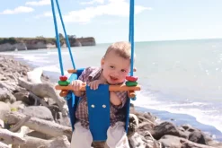 SolveJ Swings | Wooden Toys>Baby Toddler Swing - Pacific Blue