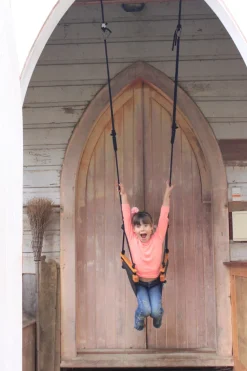 SolveJ Swings | Wooden Toys>Child Swing - Slate Grey