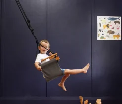 SolveJ Swings | Wooden Toys>Child Swing - Smokey Grey