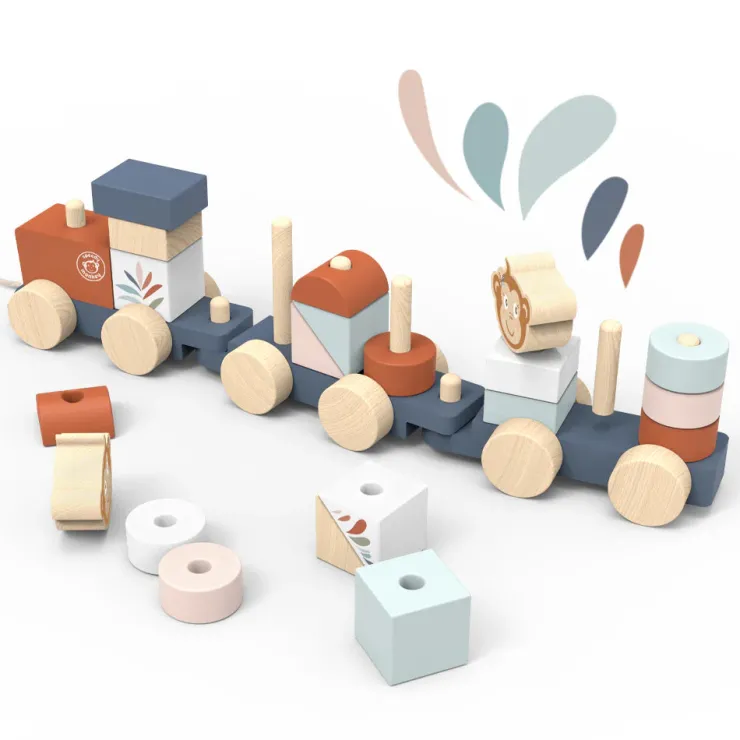 Speedy Monkey Wooden Toys | Trains & Train Sets>Stacking Train