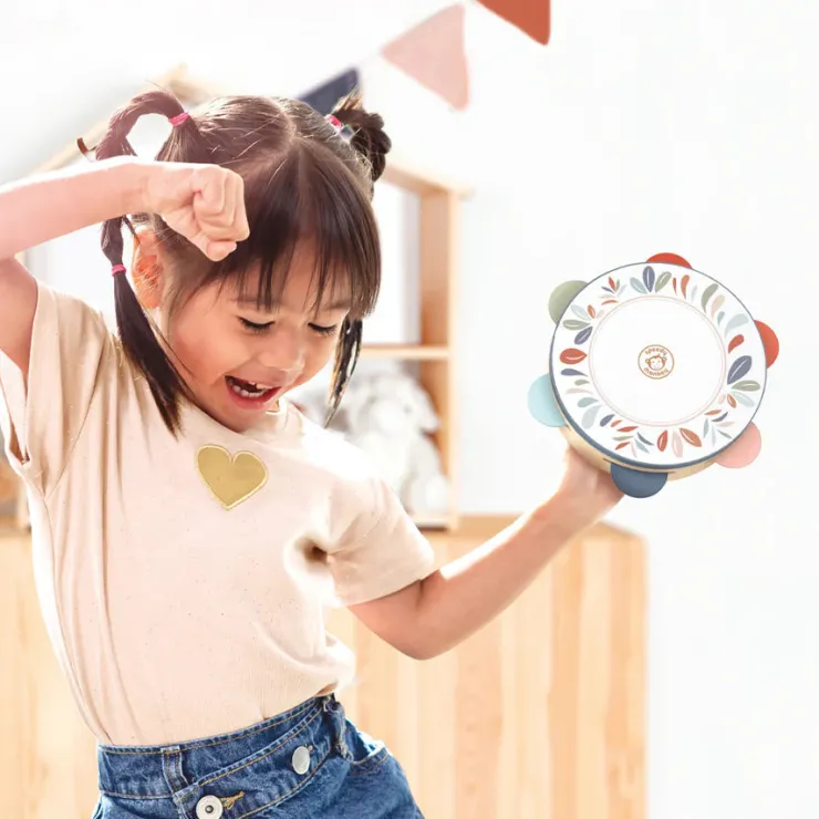 Speedy Monkey Wooden Toys | Musical Toys>Tambourine