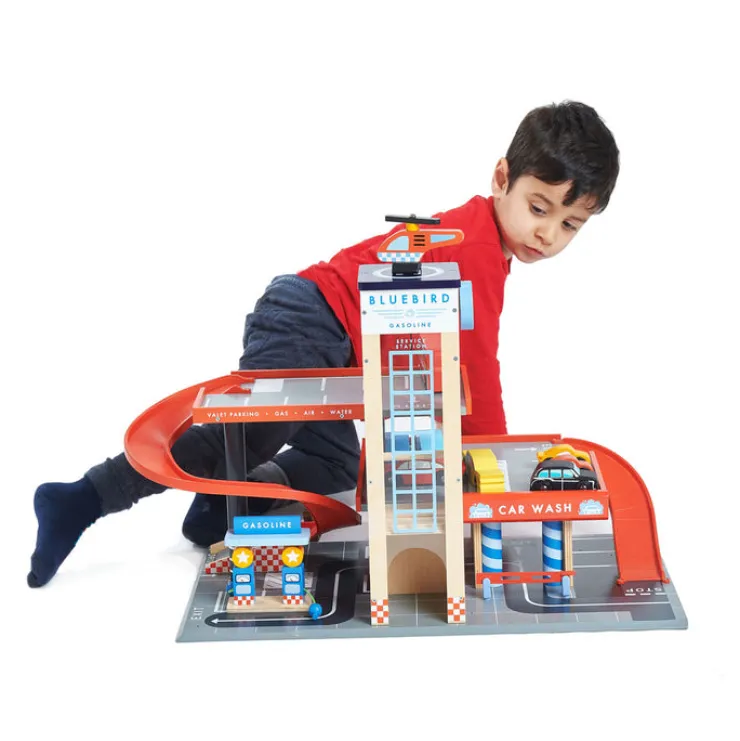 Tender Leaf Pretend Play | Wooden Toys>Blue Bird Service Station