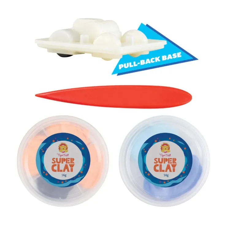 TIGER TRIBE Make & Create | 4 Years+>* Clay Craft - Pull Back Hovercraft