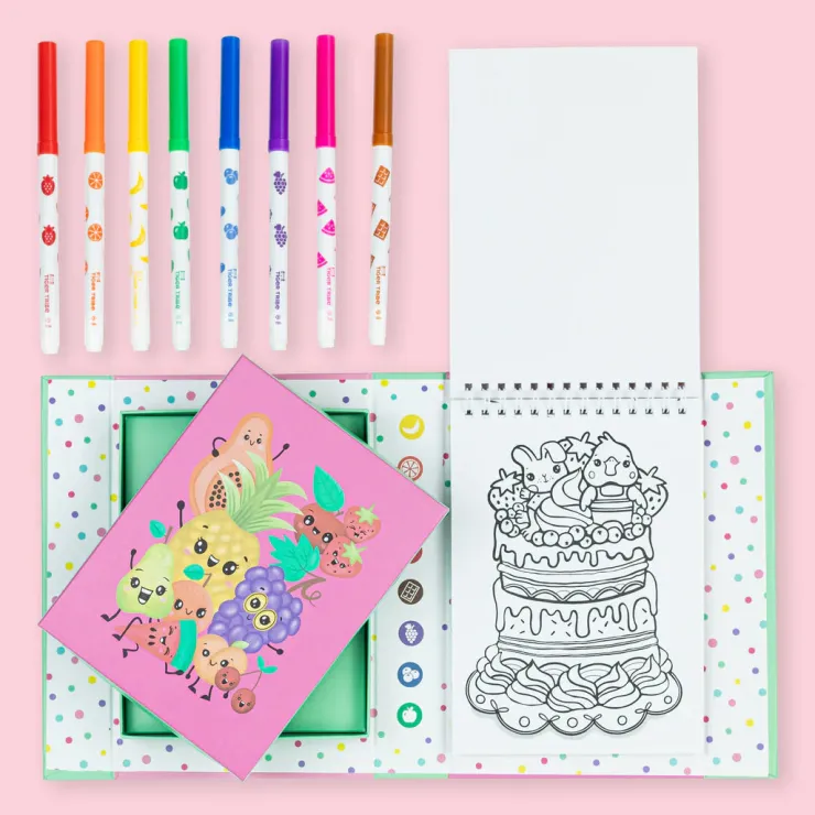 TIGER TRIBE Drawing, Colouring & Painting | 3 Years+>Colouring Set - Scented Fruity Cutie