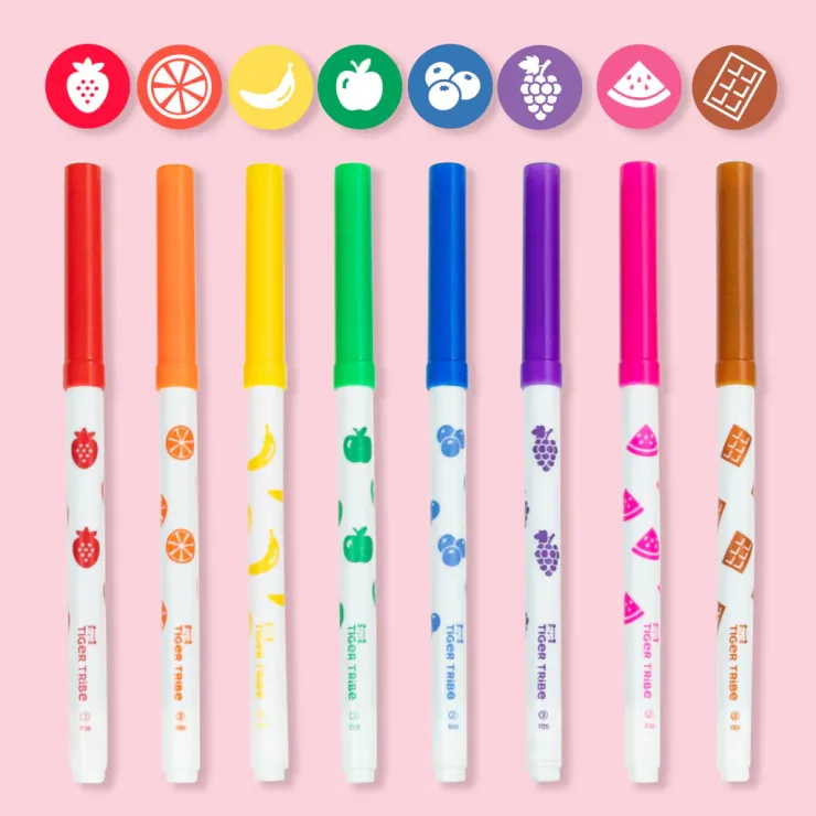 TIGER TRIBE Drawing, Colouring & Painting | 3 Years+>Colouring Set - Scented Fruity Cutie