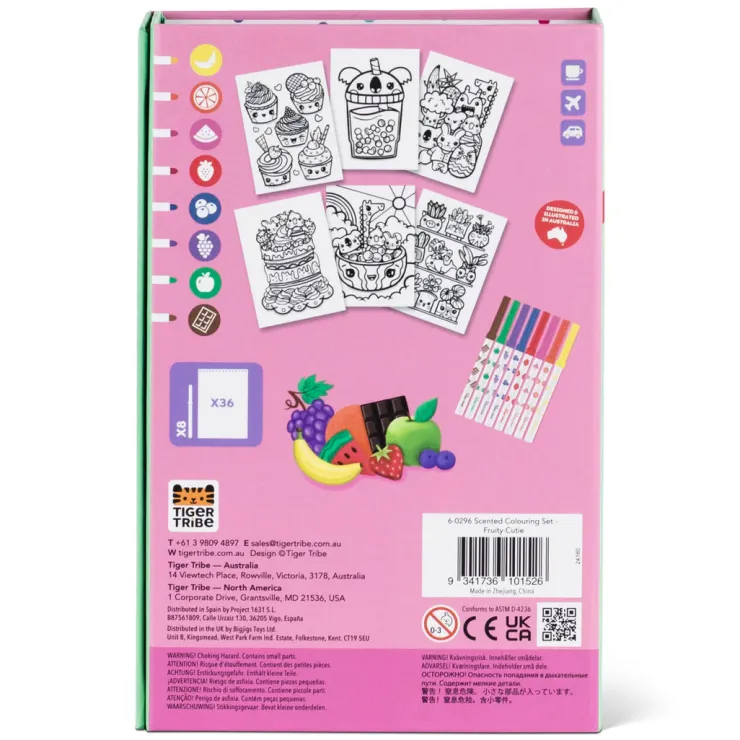 TIGER TRIBE Drawing, Colouring & Painting | 3 Years+>Colouring Set - Scented Fruity Cutie