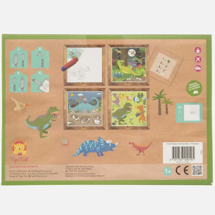 TIGER TRIBE Drawing, Colouring & Painting | 12 Months+>* Magic Painting World - Dinosaurs