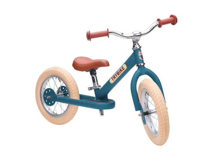 TryBike Trikes & Wagons | Balance Bikes>- Vintage Blue Matte Finish