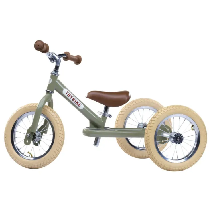 TryBike Trikes & Wagons | Balance Bikes>- Vintage Green Matte Finish