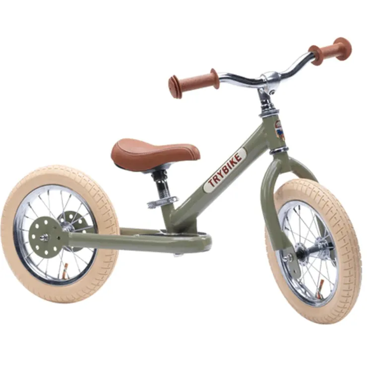 TryBike Trikes & Wagons | Balance Bikes>- Vintage Green Matte Finish