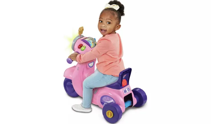 Vtech Scooters | Balance Bikes>2 In 1 Ride & Balance Scooter - Pink